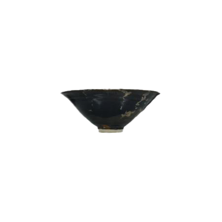 金河南窑黑釉斗笠碗