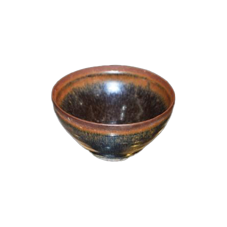 黑釉兔毫“进盏”款茶碗